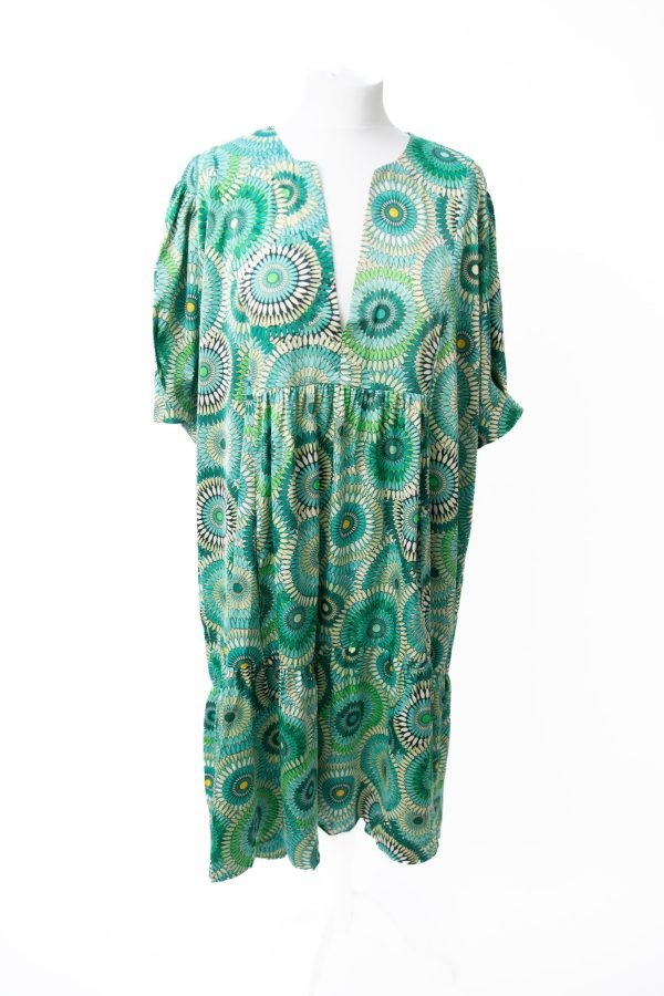 Nina Dress Green Multi - Image 7
