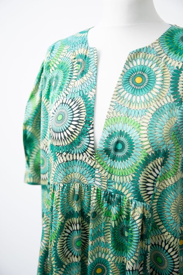 Nina Dress Green Multi - Image 8