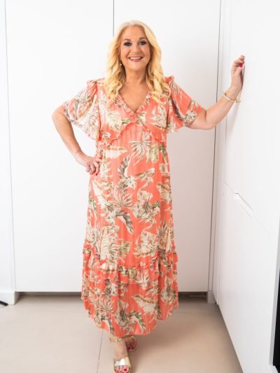 Alice Dress Peach Multi