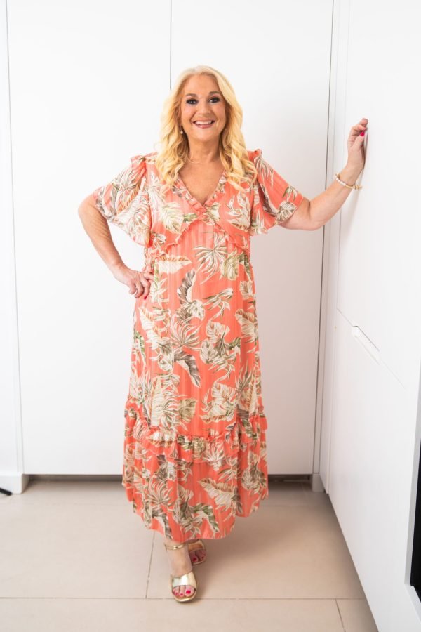 Alice Dress Peach Multi