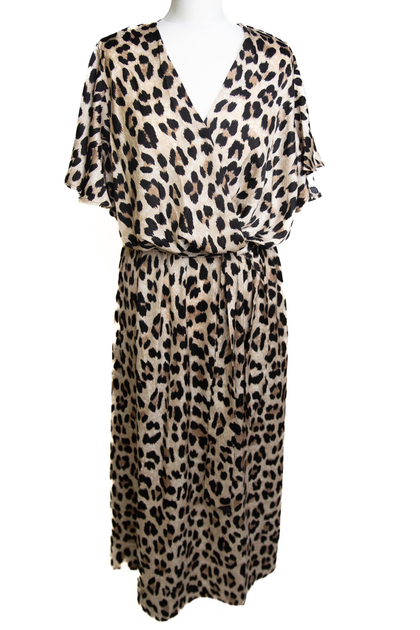 Ruth Dress Stone Leopard | 4LOVE