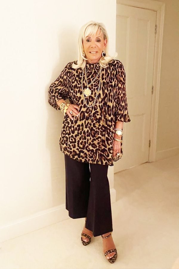 Amanda Top Brown Leopard - Image 3