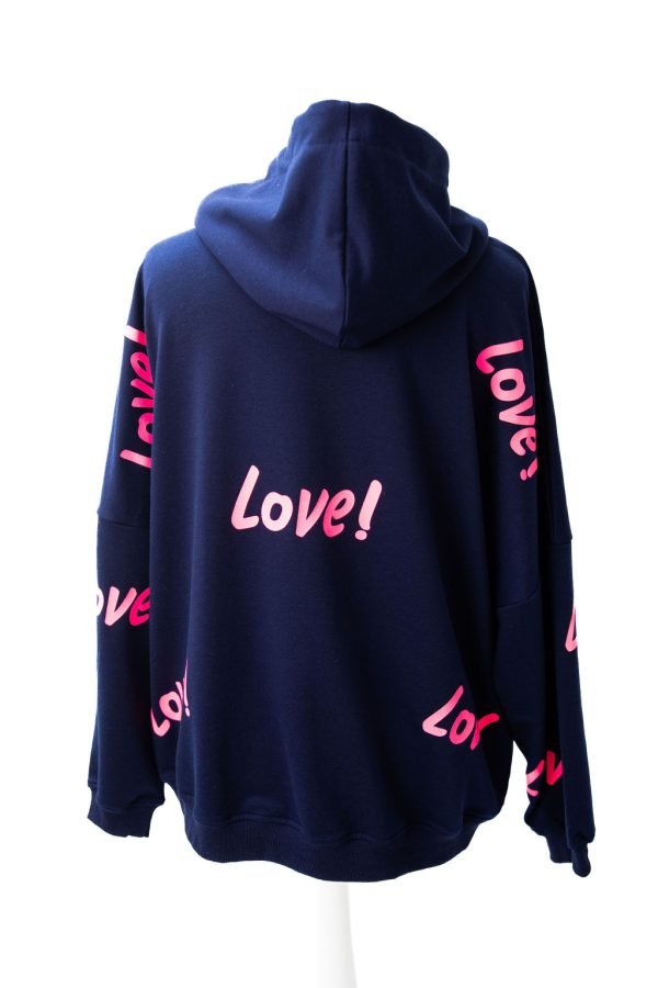 Lola Navy Hoodie - Image 4