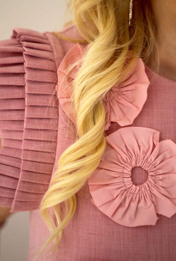 Daisy Pink Flower Dress - Image 2