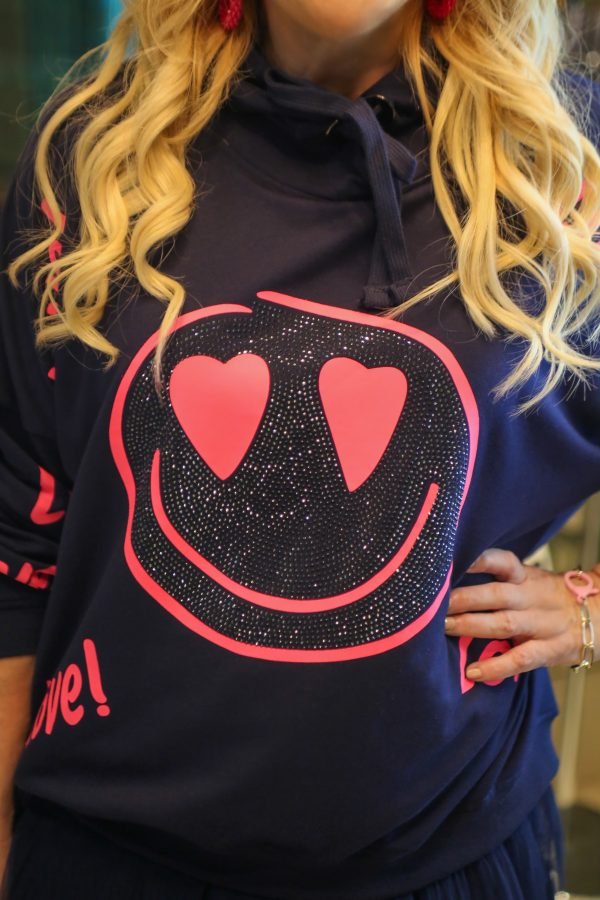 Lola Navy Hoodie - Image 3