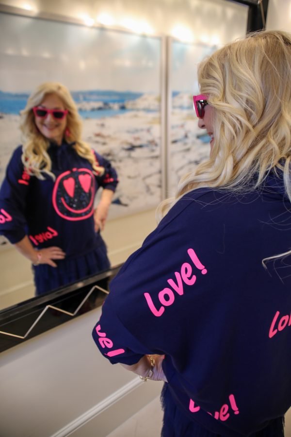 Lola Navy Hoodie - Image 2
