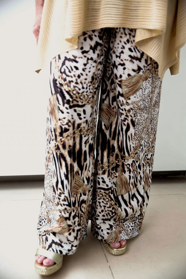 Tori Natural Leopard Trouser - Image 4